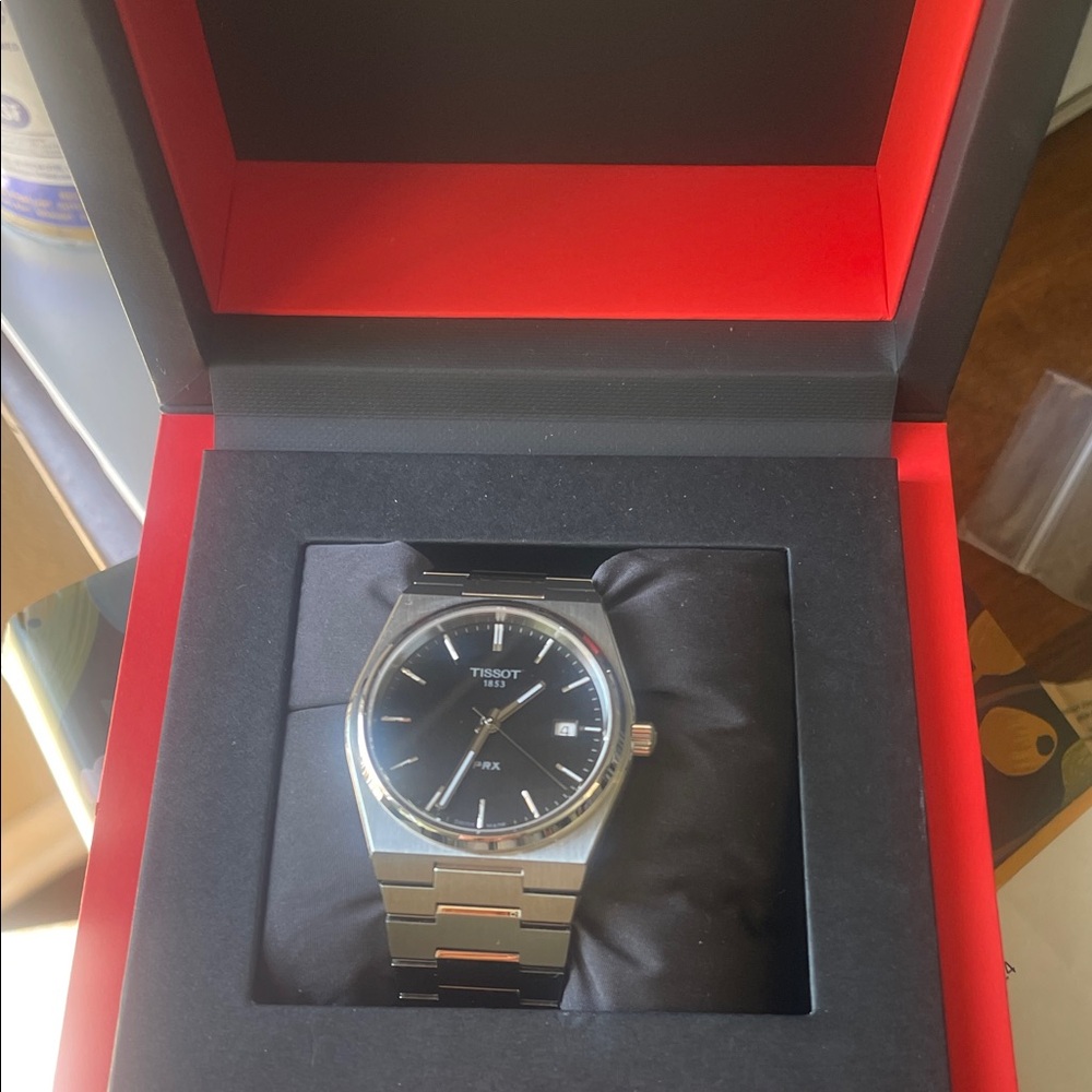 Tissot Black and Silver Men's Watch